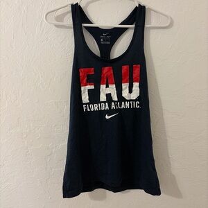 Nike Women's Black FAU Tank Top with Red and White Accents